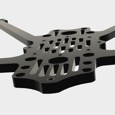 TATIVA45 Bottom plate 4.5nch 3mm/4mm  V3.0